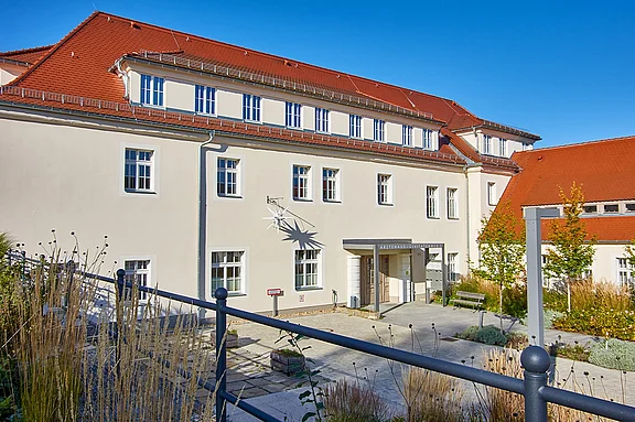 Zum Ärztehaus umgebautes und saniertes kommunales Gebäude in Herrnhut